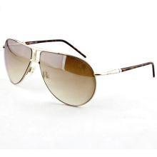 Golden Fashion Polarized Óculos de sol elegantes com lente de gradiente